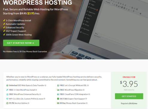 GreenGeeks WordPress Web Hosting