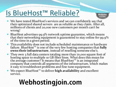 is bluehost reliable in hosting